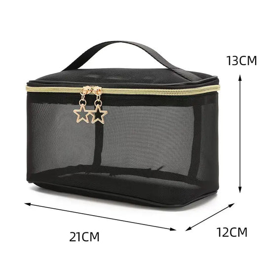 2 - Piece Hanging Toiletry Bag Set – Double Layer Travel Cosmetic Organizer for Makeup & Essentials - ZHUASH