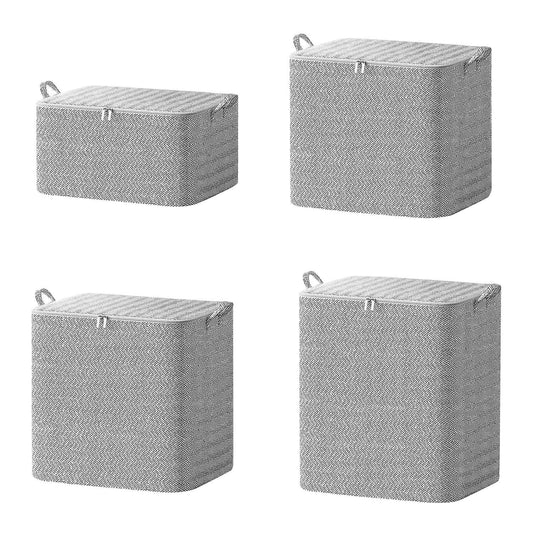 4 - Pack Foldable Storage Bags – Closet & Wardrobe Organizer - ZHUASH