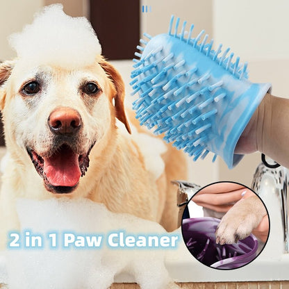 2 - in - 1 Dog Paw Cleaner – Mess - Free Paw Washer Cup - ZHUASH