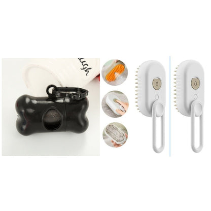 3 - in - 1 Pet Grooming Brush for Dogs & Cats – Spray Mist & Massage - ZHUASH
