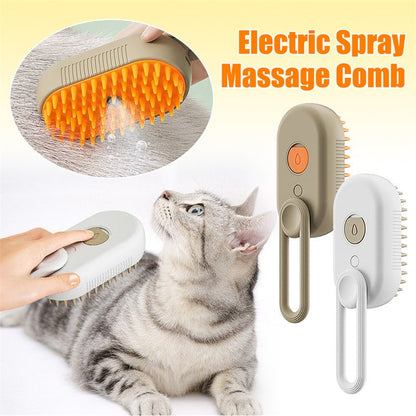 3 - in - 1 Pet Grooming Brush for Dogs & Cats – Spray Mist & Massage - ZHUASH