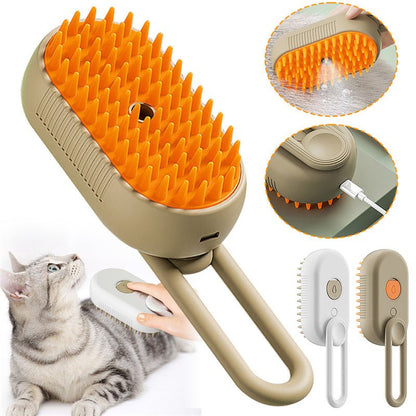3 - in - 1 Pet Grooming Brush for Dogs & Cats – Spray Mist & Massage - ZHUASH
