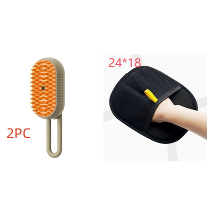 3 - in - 1 Pet Grooming Brush for Dogs & Cats – Spray Mist & Massage - ZHUASH