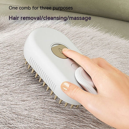 3 - in - 1 Pet Grooming Brush for Dogs & Cats – Spray Mist & Massage - ZHUASH