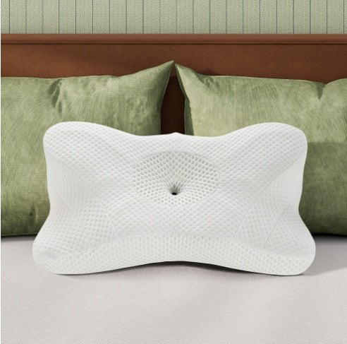 Ergonomic Memory Foam Pillow for Comfortable Sleep (Dual Height Design) - ZHUASH