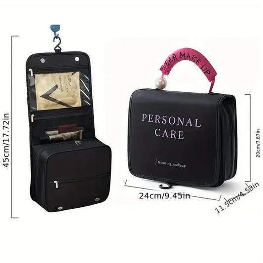 Large Hanging Travel Toiletry Bag – Waterproof Organizer for Makeup & Essentials - ZHUASH