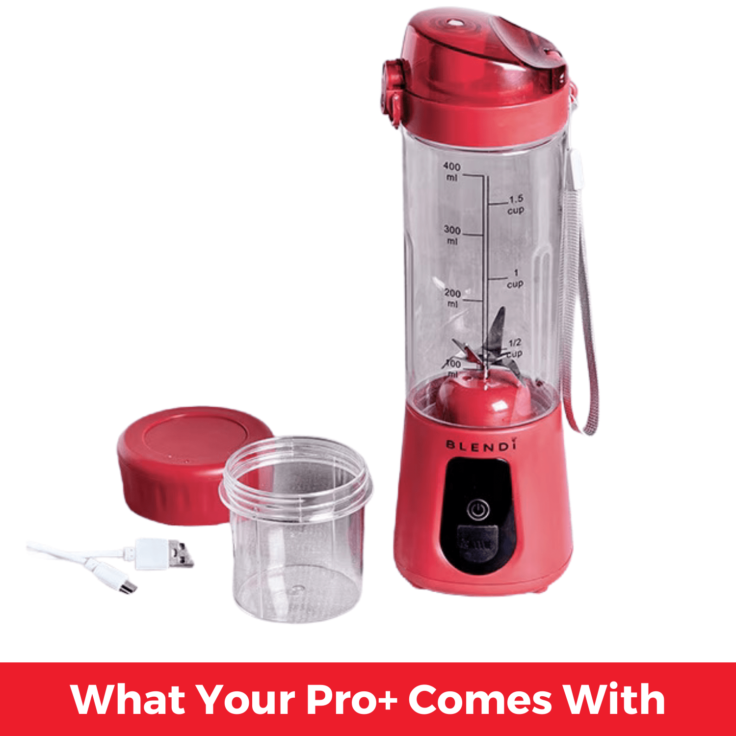 Pro+ Ice Crushing Portable Blender (17oz) - ZHUASH