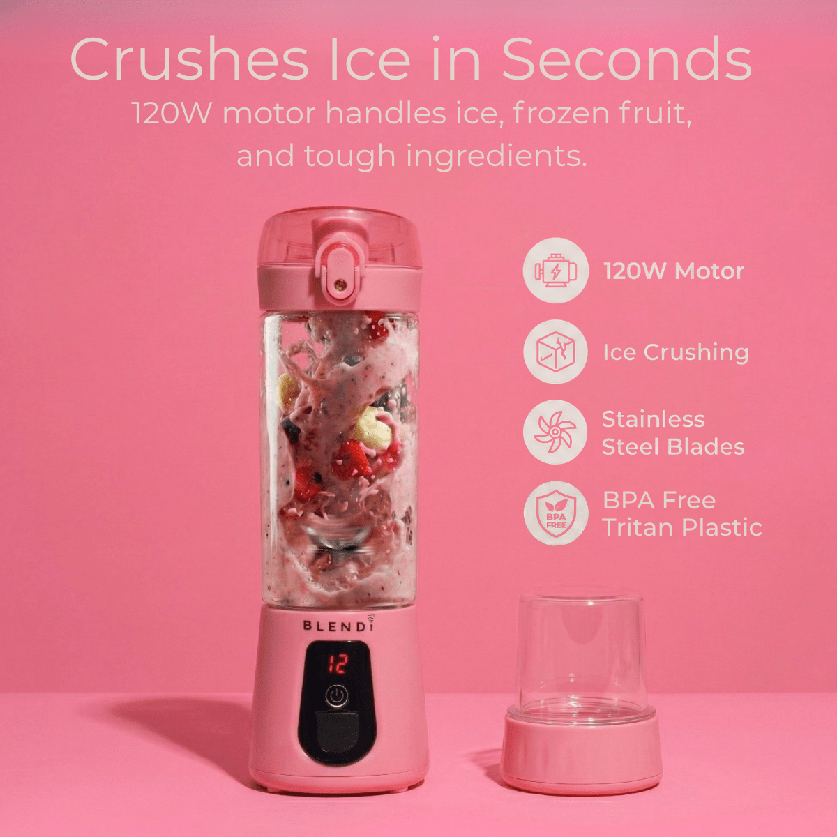 Pro+ Ice Crushing Portable Blender (17oz) - ZHUASH