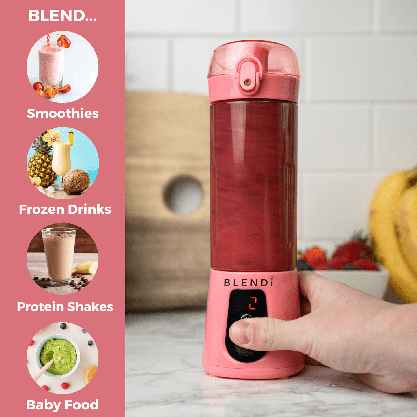 Pro+ Ice Crushing Portable Blender (17oz) - ZHUASH