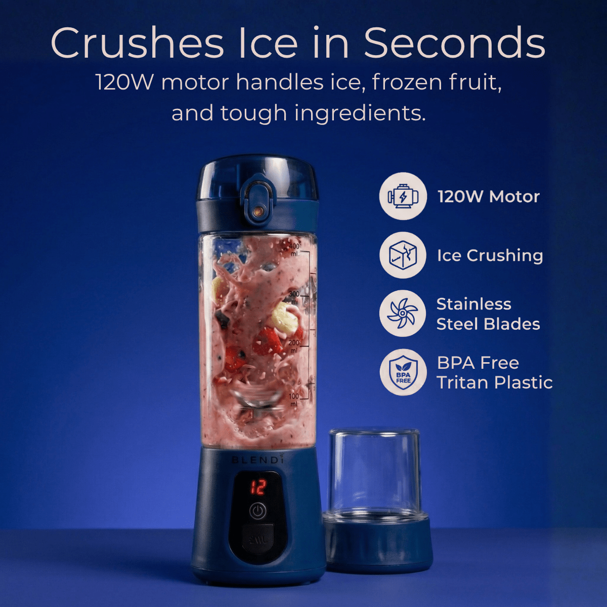 Pro+ Ice Crushing Portable Blender (17oz) - ZHUASH