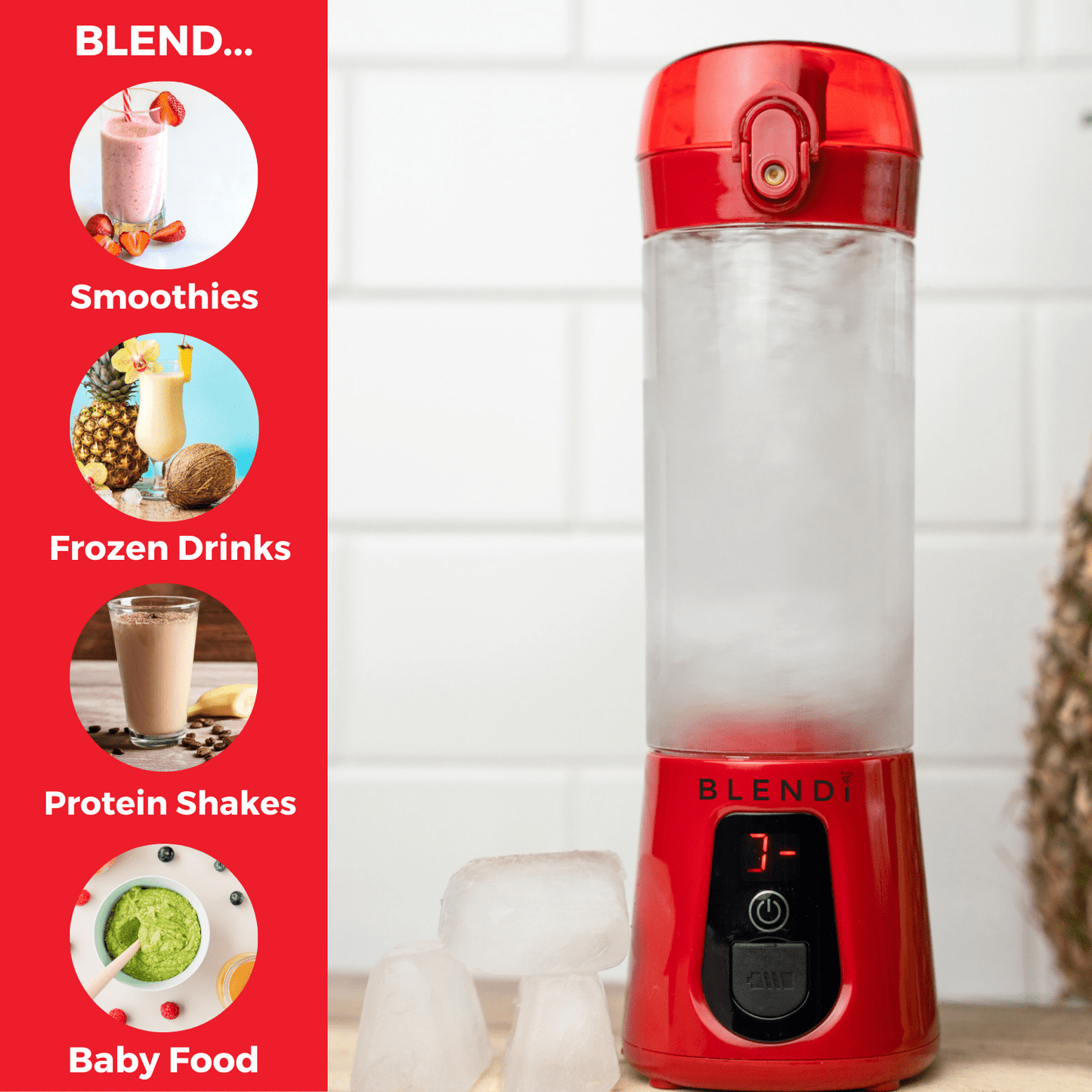 Pro+ Ice Crushing Portable Blender (17oz) - ZHUASH