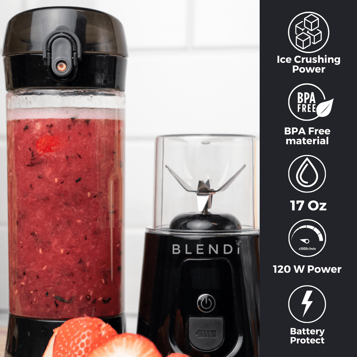 Pro+ Ice Crushing Portable Blender (17oz) - ZHUASH