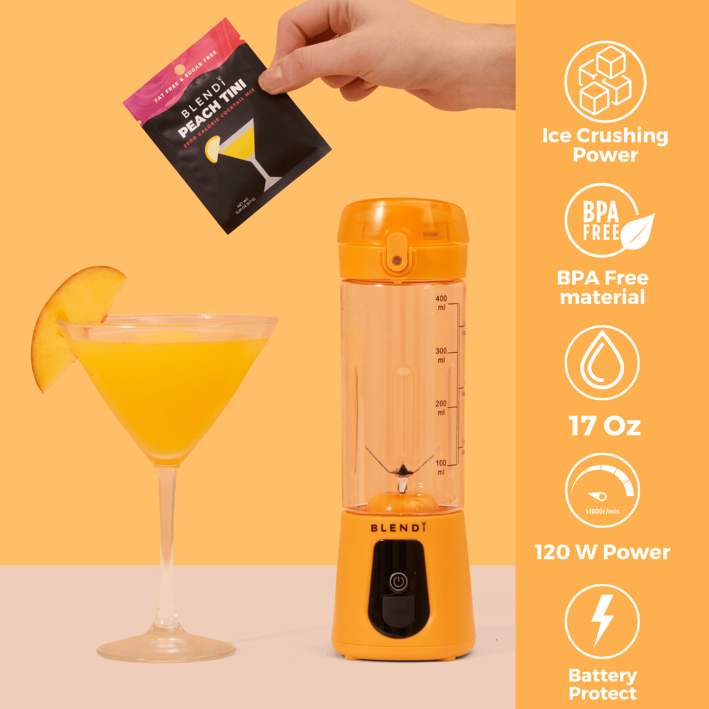 Pro+ Ice Crushing Portable Blender (17oz) - ZHUASH