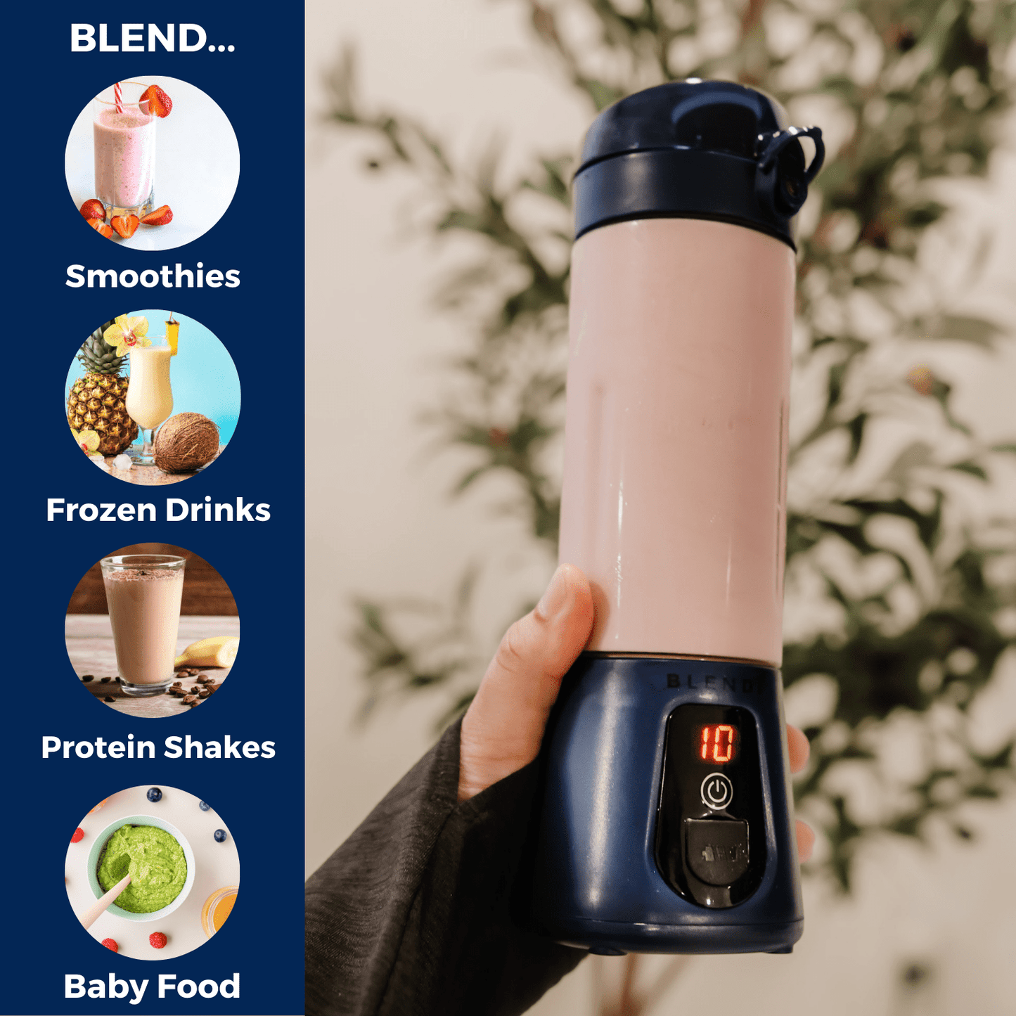 Pro+ Ice Crushing Portable Blender (17oz) - ZHUASH