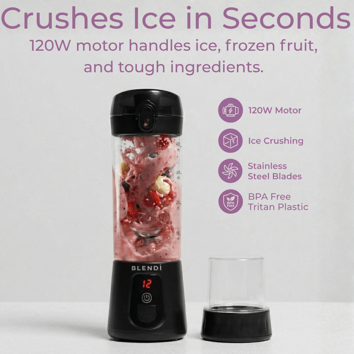 Pro+ Ice Crushing Portable Blender (17oz) - ZHUASH