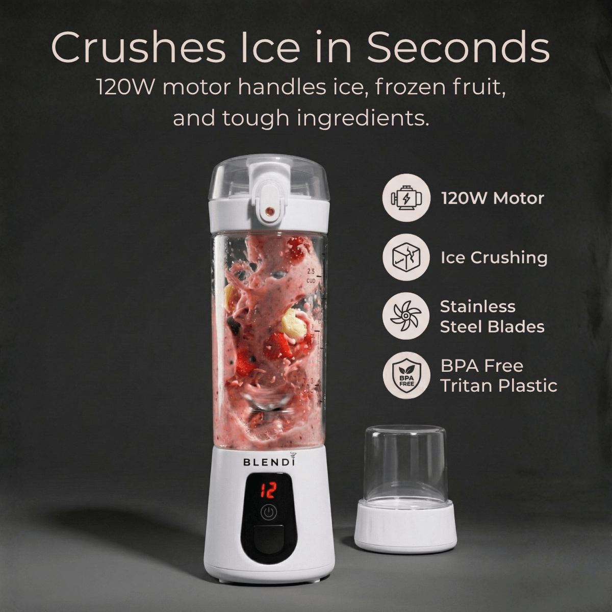 Pro+ Ice Crushing Portable Blender (17oz) - ZHUASH