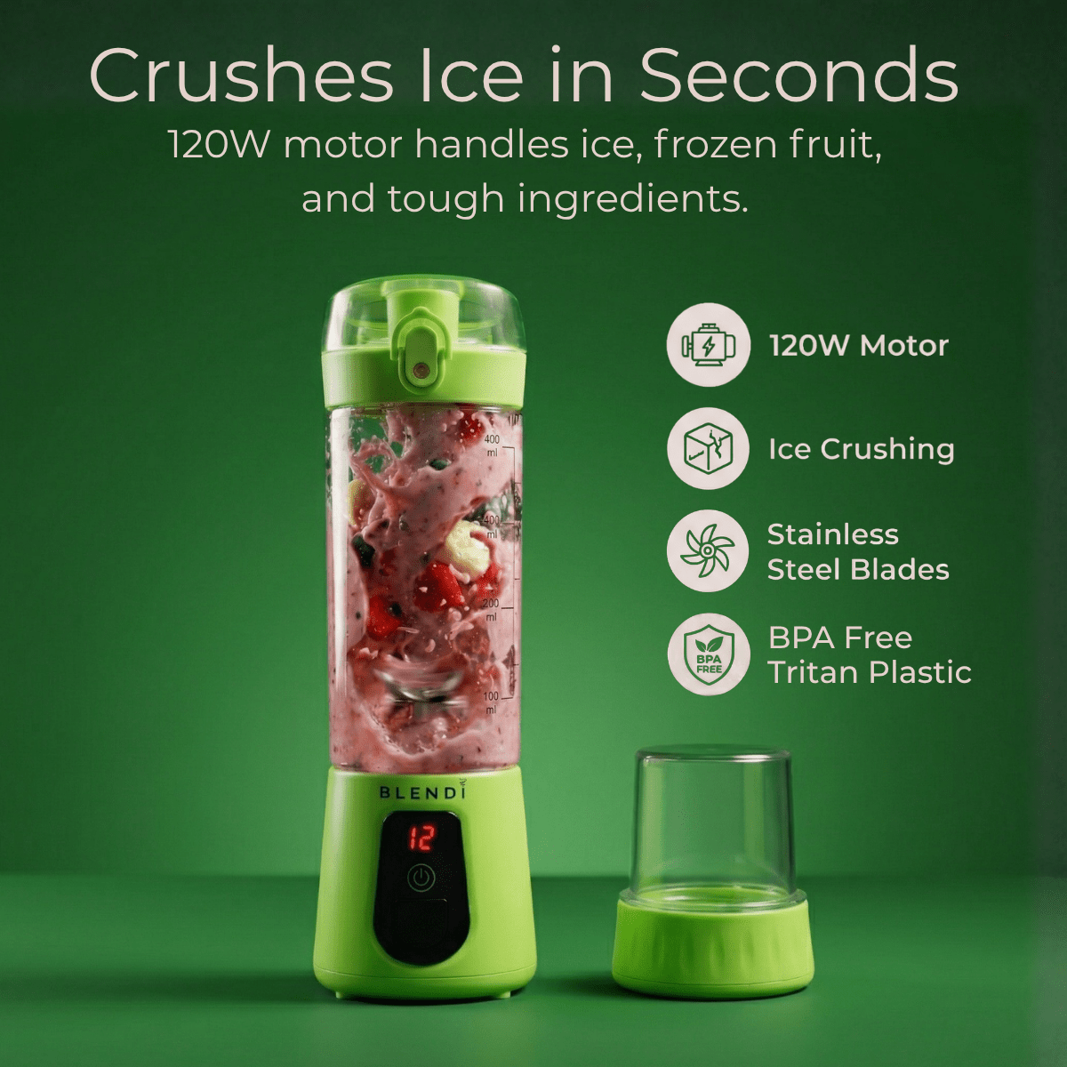 Pro+ Ice Crushing Portable Blender (17oz) - ZHUASH