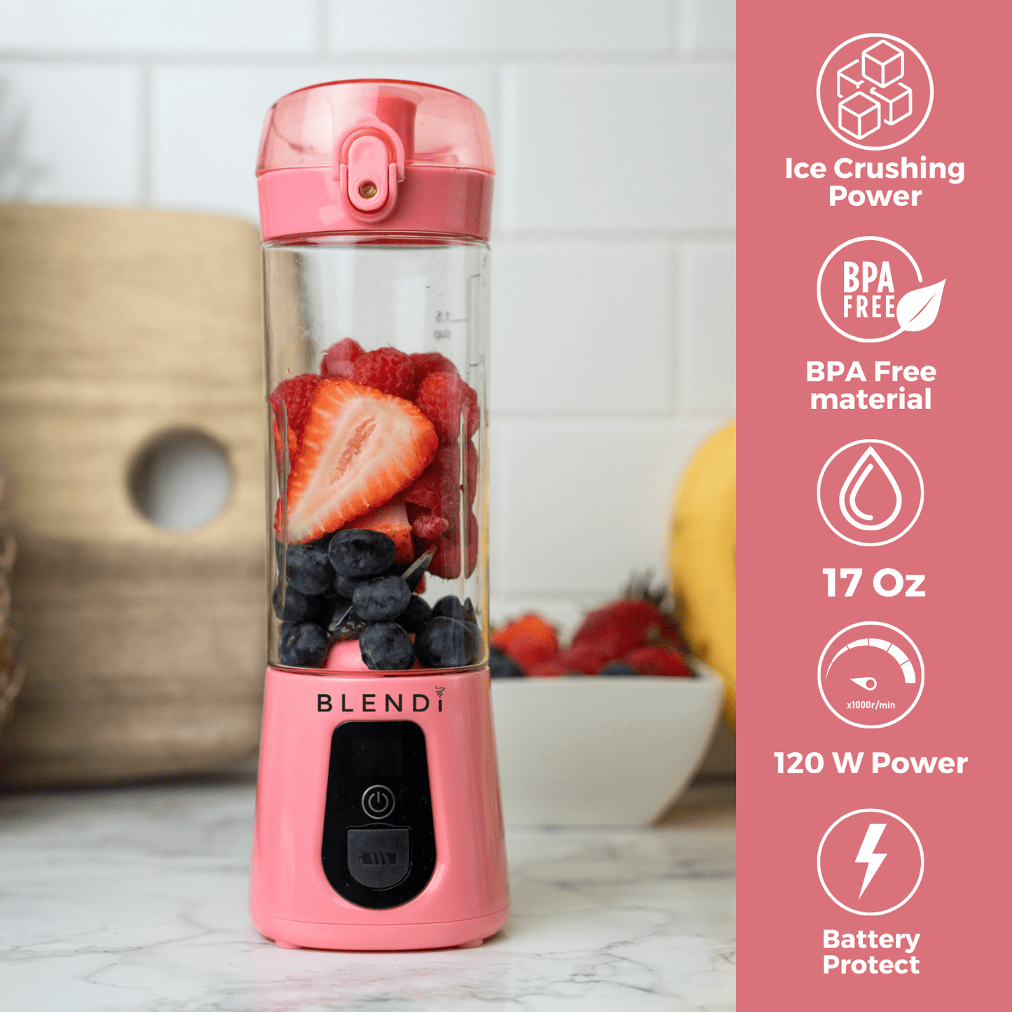 Pro+ Ice Crushing Portable Blender (17oz) - ZHUASH