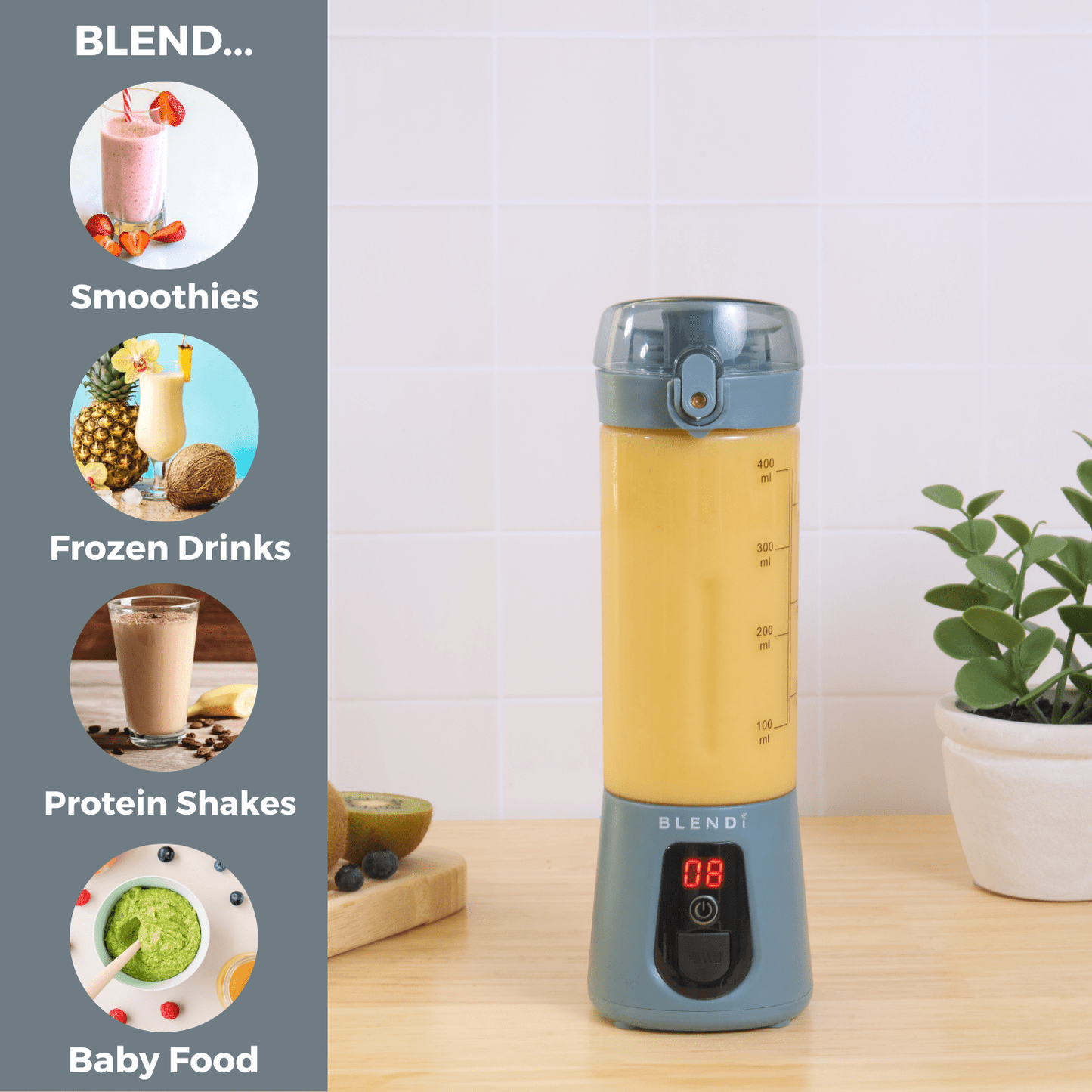 Pro+ Ice Crushing Portable Blender (17oz) - ZHUASH