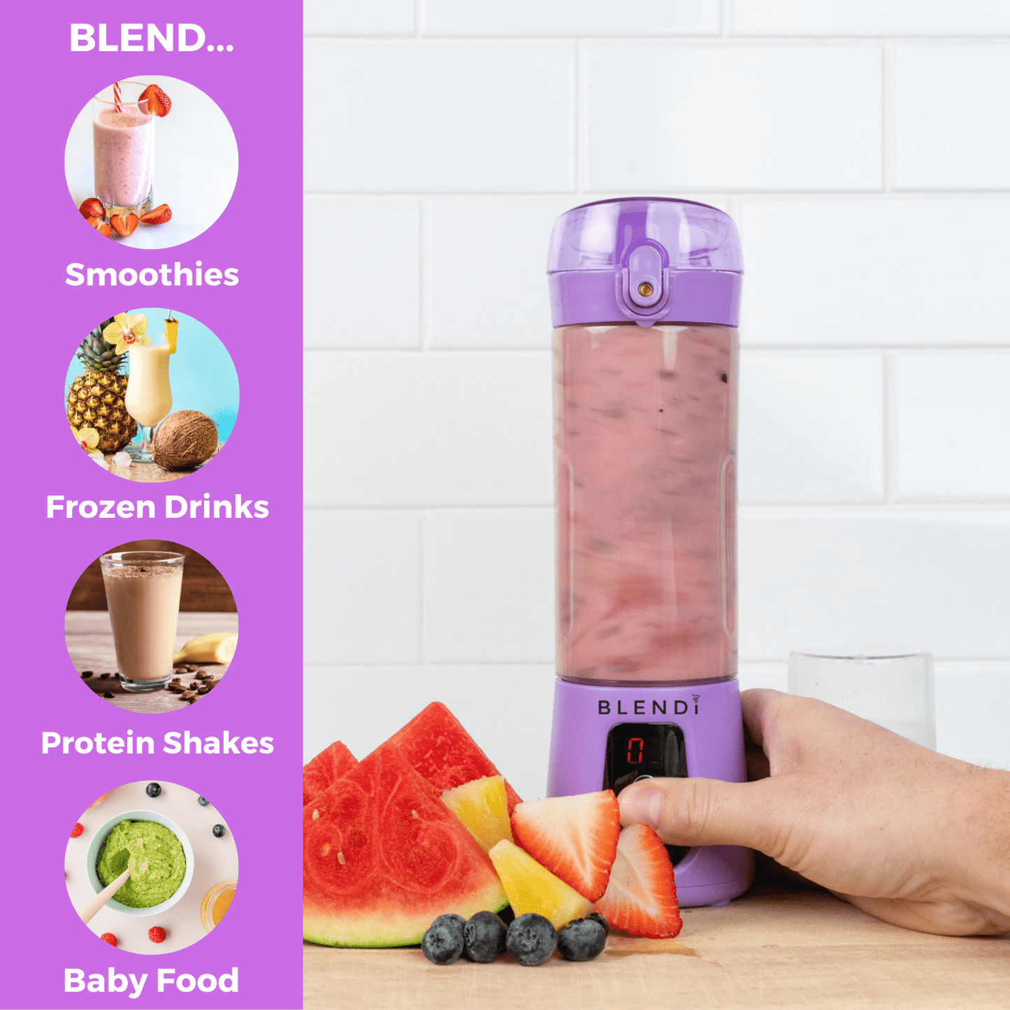 Pro+ Ice Crushing Portable Blender (17oz) - ZHUASH