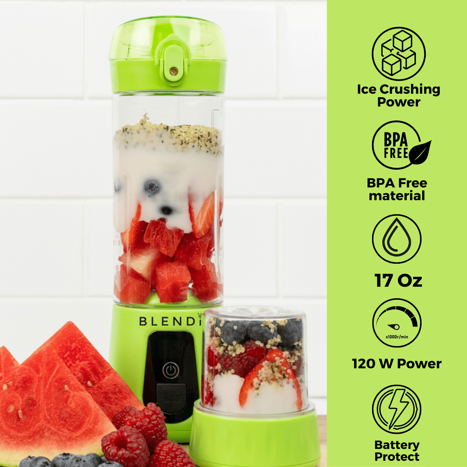 Pro+ Ice Crushing Portable Blender (17oz) - ZHUASH