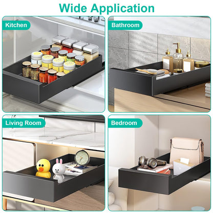 Pull - Out Cabinet Organizer – Adjustable Sliding Drawer Storage Rack for Kitchen & Home - ZHUASH