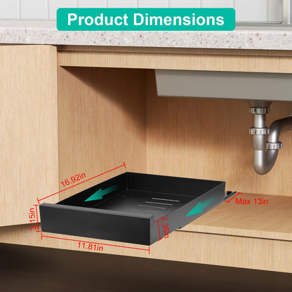Pull - Out Cabinet Organizer – Adjustable Sliding Drawer Storage Rack for Kitchen & Home - ZHUASH
