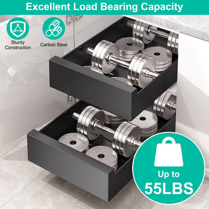 Pull - Out Cabinet Organizer – Adjustable Sliding Drawer Storage Rack for Kitchen & Home - ZHUASH