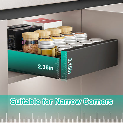 Pull - Out Cabinet Organizer – Adjustable Sliding Drawer Storage Rack for Kitchen & Home - ZHUASH